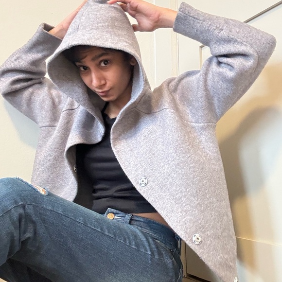 Slate snuggle grey hoodie - Picture 2 of 4